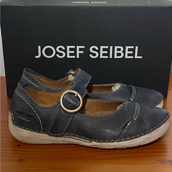 Josef Seibel Fergey 80 ocean (blue) Maryjane premium leather size 37 / 6 - Picture 2 of 8